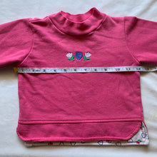 Load image into Gallery viewer, Vintage Pink Flower Sweater 24 months

