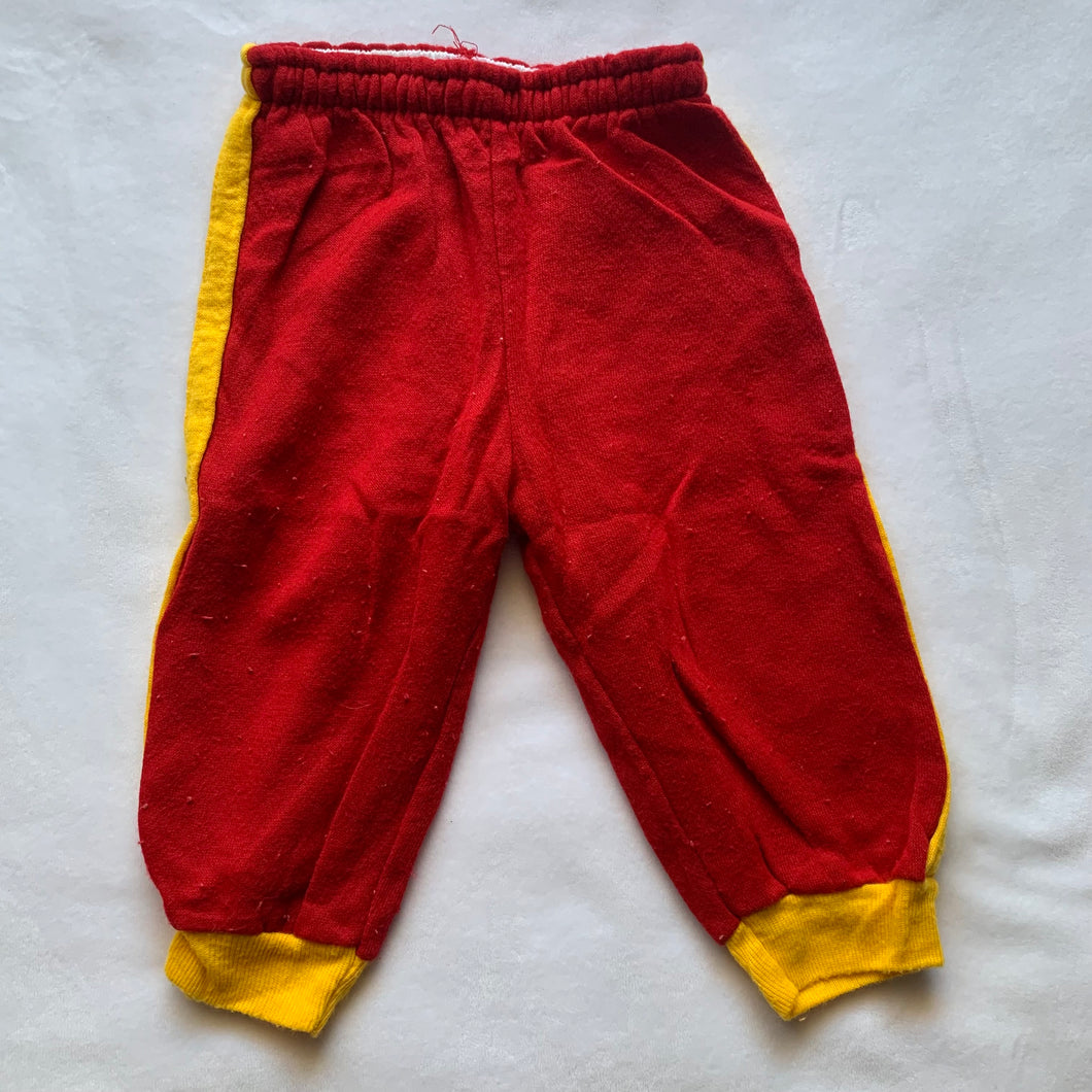 Vintage Red/Yellow Pants 9 months