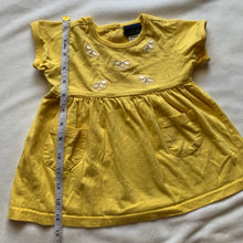 Load image into Gallery viewer, Vintage Lemon Yellow Dress 3-6 months
