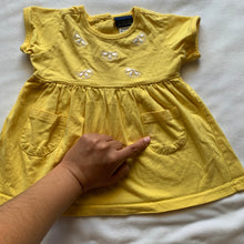 Load image into Gallery viewer, Vintage Lemon Yellow Dress 3-6 months
