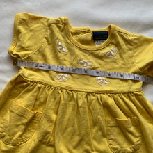 Load image into Gallery viewer, Vintage Lemon Yellow Dress 3-6 months
