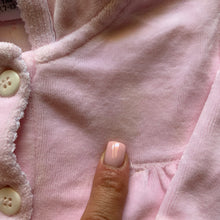 Load image into Gallery viewer, Vintage Animals Pink Velour Sweater 3-6 months
