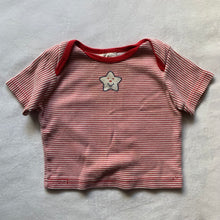 Load image into Gallery viewer, Vintage Red Striped Star Tee 6 months
