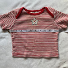 Load image into Gallery viewer, Vintage Red Striped Star Tee 6 months
