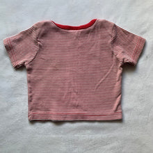 Load image into Gallery viewer, Vintage Red Striped Star Tee 6 months
