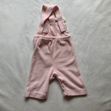Load image into Gallery viewer, Vintage Butterfly + Tulip Pink Overalls 3-6 months
