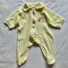 Load image into Gallery viewer, Vintage Bicycle Yellow Footed PJs newborn
