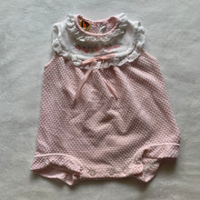 Load image into Gallery viewer, Vintage Pink Textured Romper 3-6 months *relaxed elastic
