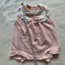 Load image into Gallery viewer, Vintage Pink Textured Romper 3-6 months *relaxed elastic
