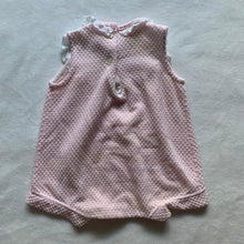 Load image into Gallery viewer, Vintage Pink Textured Romper 3-6 months *relaxed elastic
