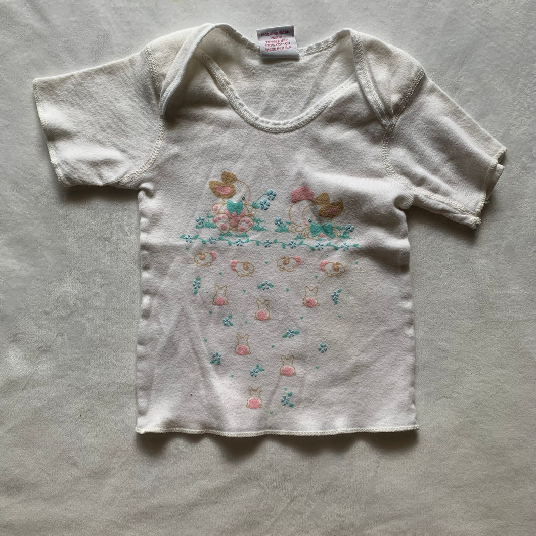 Vintage Bunnies Baby Tee 12 months