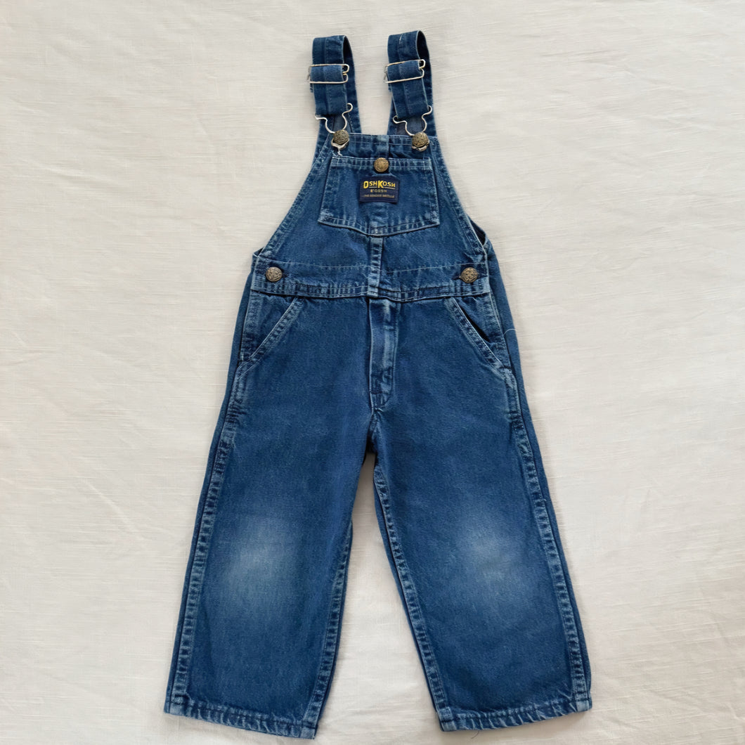 Vintage 80s Oshkosh Denim Overalls 2t