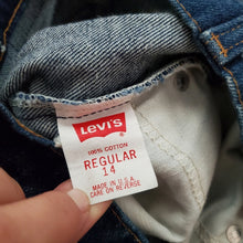 Load image into Gallery viewer, Vintage Levi&#39;s jeans white tab kids 14 petite 26 inch waist
