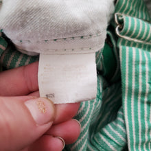 Load image into Gallery viewer, Vintage Oshkosh Green Engineer Striped Shortalls 3t
