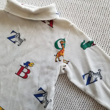 Load image into Gallery viewer, Vintage Alphabet Animals Long-Sleeve Shirt 2/3T
