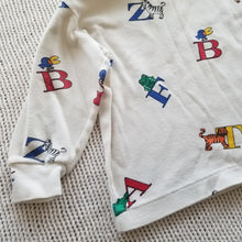 Load image into Gallery viewer, Vintage Alphabet Animals Long-Sleeve Shirt 2/3T
