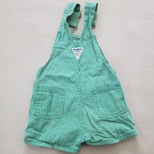 Load image into Gallery viewer, Vintage Oshkosh Green Engineer Striped Shortalls 3t
