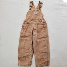 Load image into Gallery viewer, Y2k Carhartt Caramel Overalls 3t
