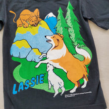 Load image into Gallery viewer, Vintage &#39;94 Lassie Black Tee kids 6/7
