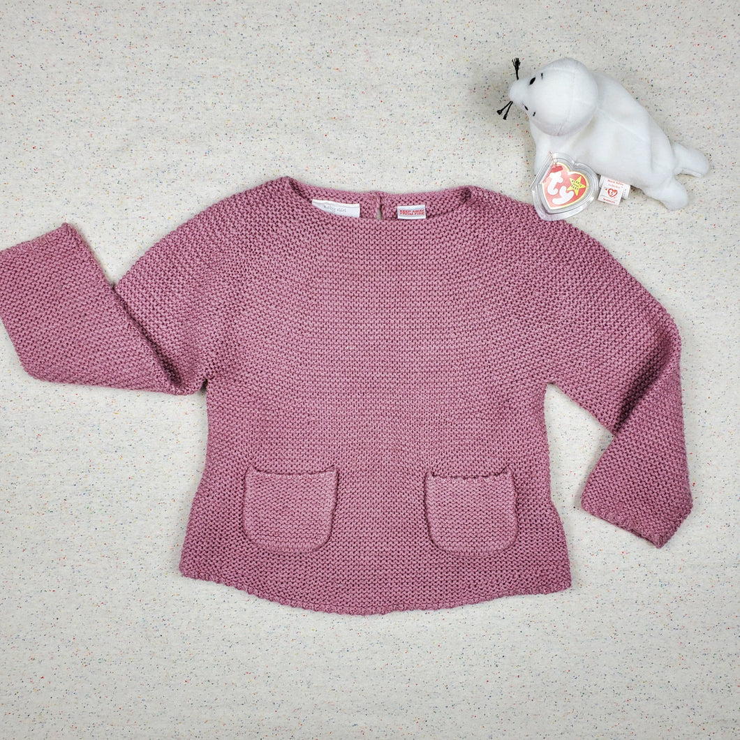Zara Knitwear Sweater Dusty Rose 18-24 months