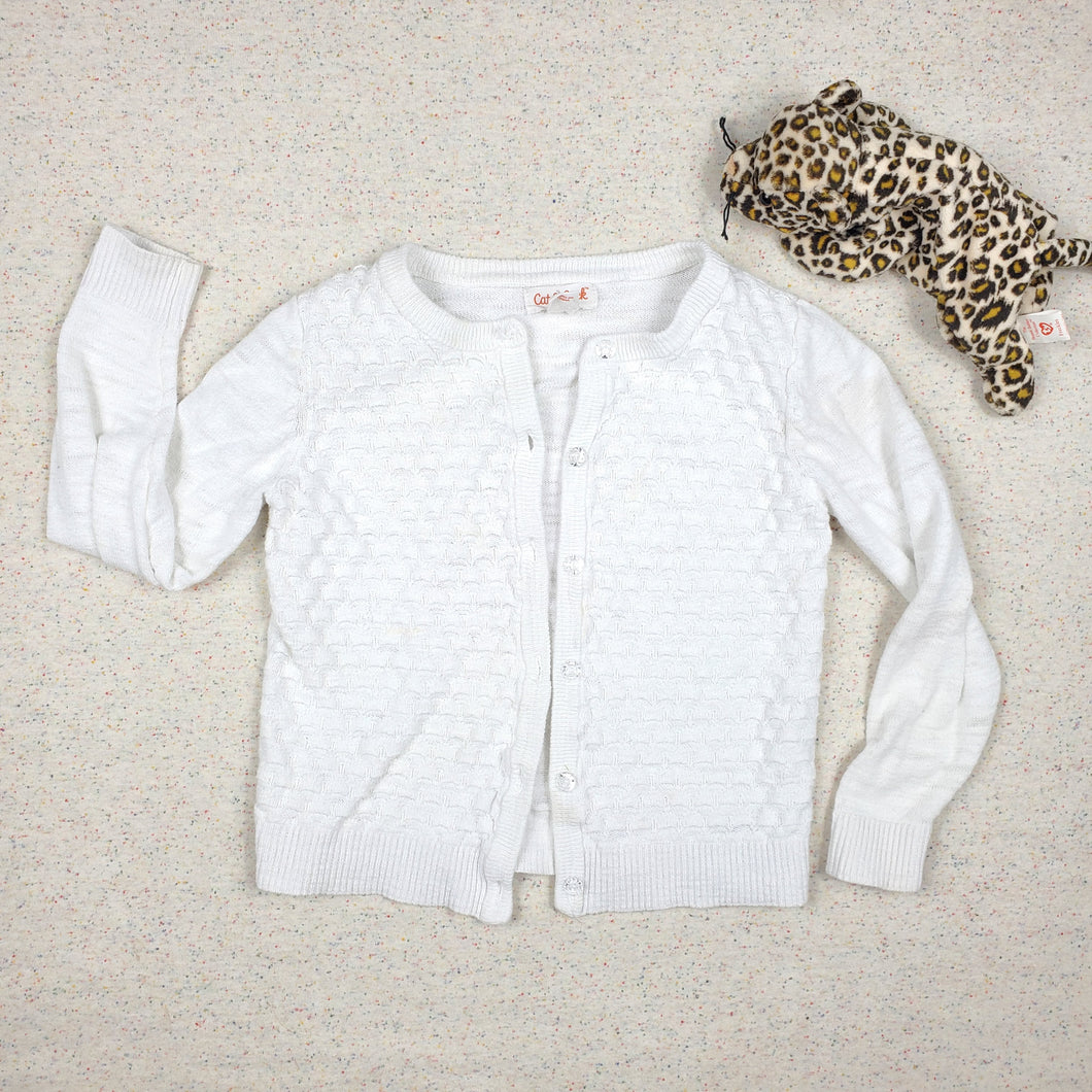 Knit Off-white Sweater Cat & Jack 3t