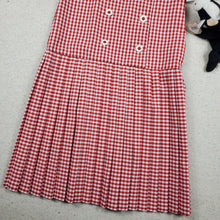 Load image into Gallery viewer, Vintage Pleated Gingham Dress kids 10
