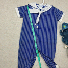 Load image into Gallery viewer, Vintage Striped Sailor Bodysuit 6-9 months

