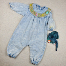 Load image into Gallery viewer, Vintage Acid Wash Shell Net Coveralls 24 months
