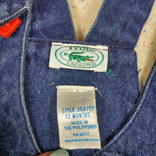 Load image into Gallery viewer, Vintage Izod Lacoste Baseball Shortalls 12 months
