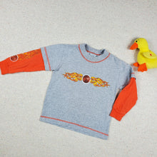 Load image into Gallery viewer, Vintage Basketball Flame Shirt 2t/3t
