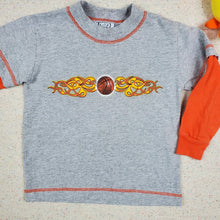 Load image into Gallery viewer, Vintage Basketball Flame Shirt 2t/3t
