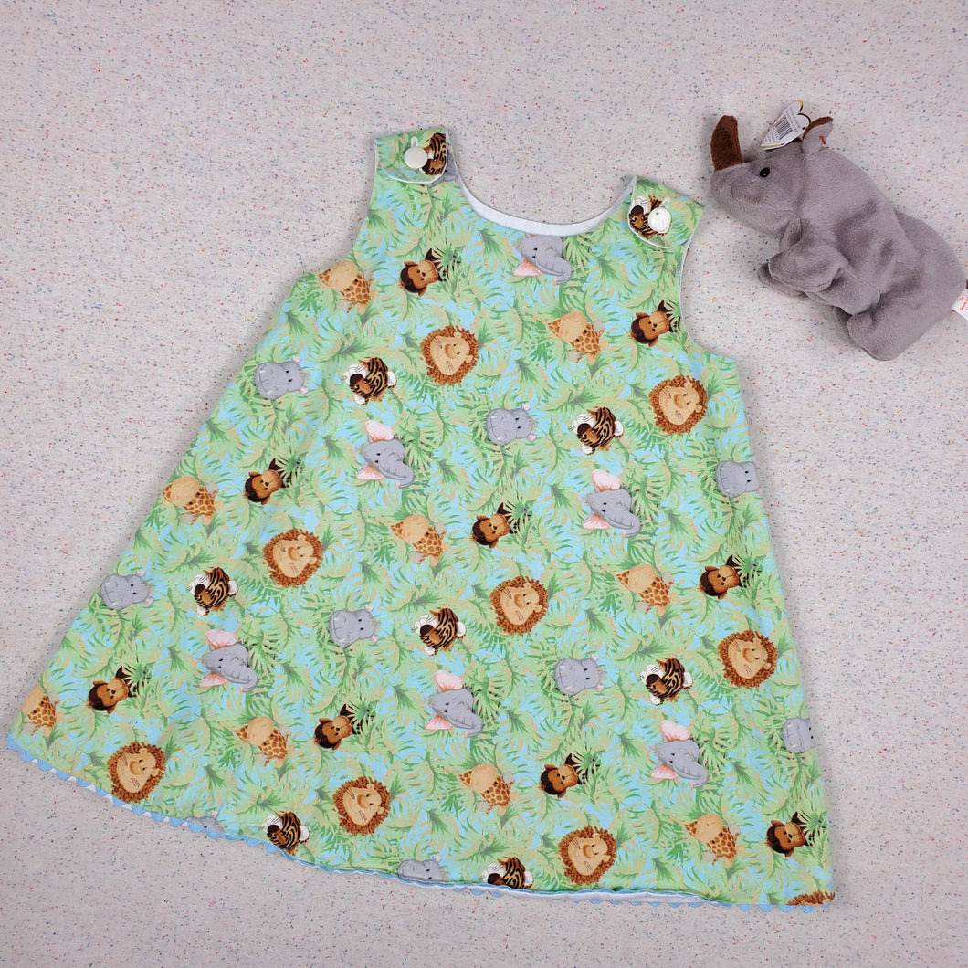 Vintage Safari Animal Print Dress 3t