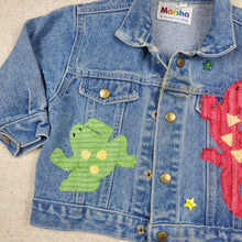 Load image into Gallery viewer, Vintage Reptiles Denim Jacket 3t
