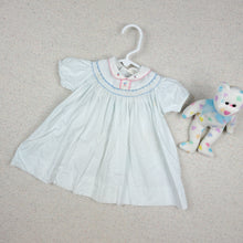 Load image into Gallery viewer, Vintage Smocked Dotted Dress 12-18 months
