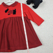 Load image into Gallery viewer, Scotty Red Gingham Dress 24 months
