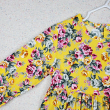 Load image into Gallery viewer, Yellow Floral Dress 3t
