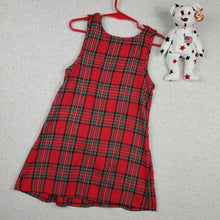 Load image into Gallery viewer, Vintage Plaid Pleated Dress 4t
