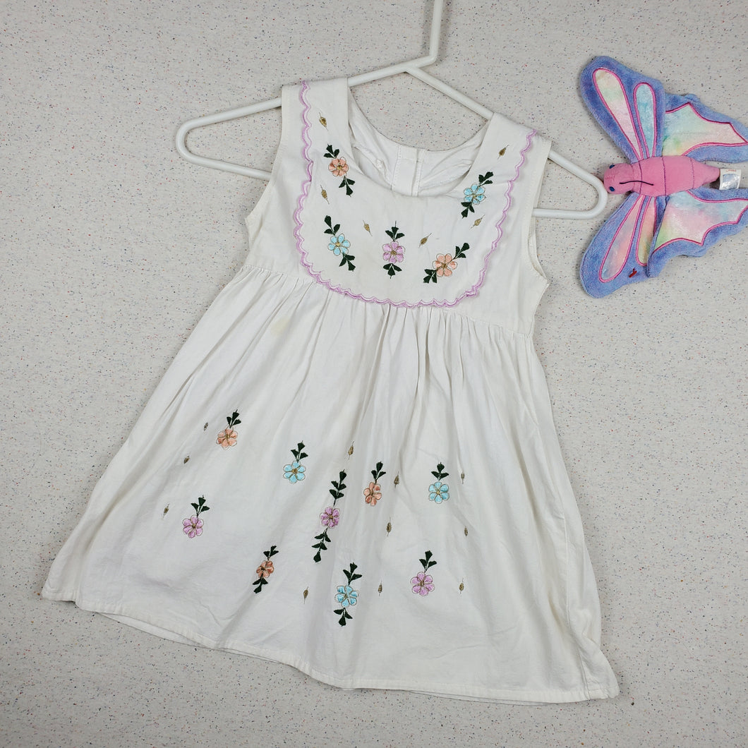 Mexican Floral Embroidered Dress 5t