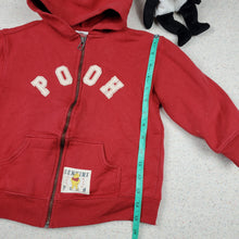 Load image into Gallery viewer, Disney Store Pooh Spellout Zipup Hoodie 4/5t
