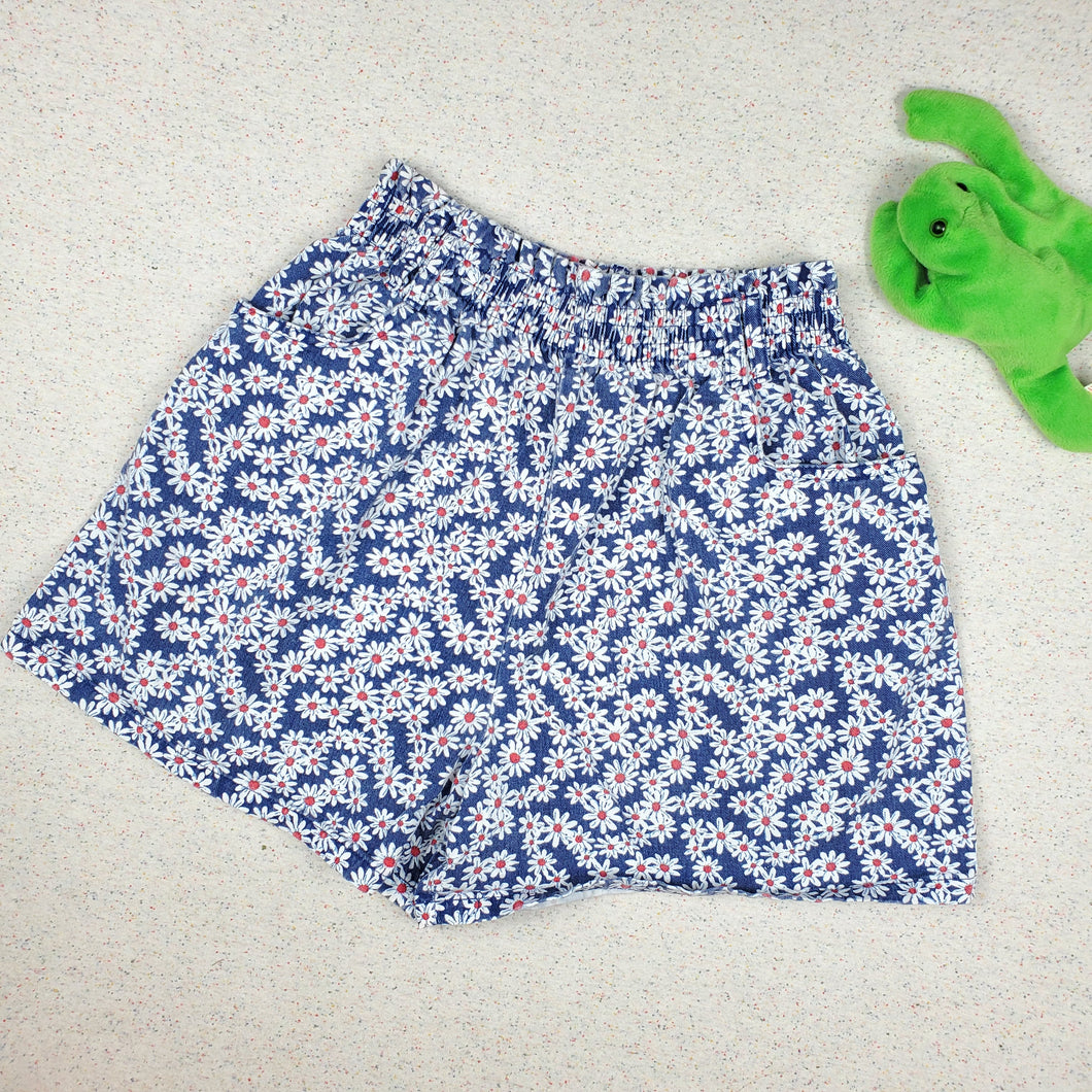 Vintage Floral Paperbag Waist Shorts kids 14/16