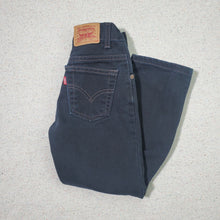 Load image into Gallery viewer, Vintage Levi&#39;s 550 Fit Black Jeans kids 7
