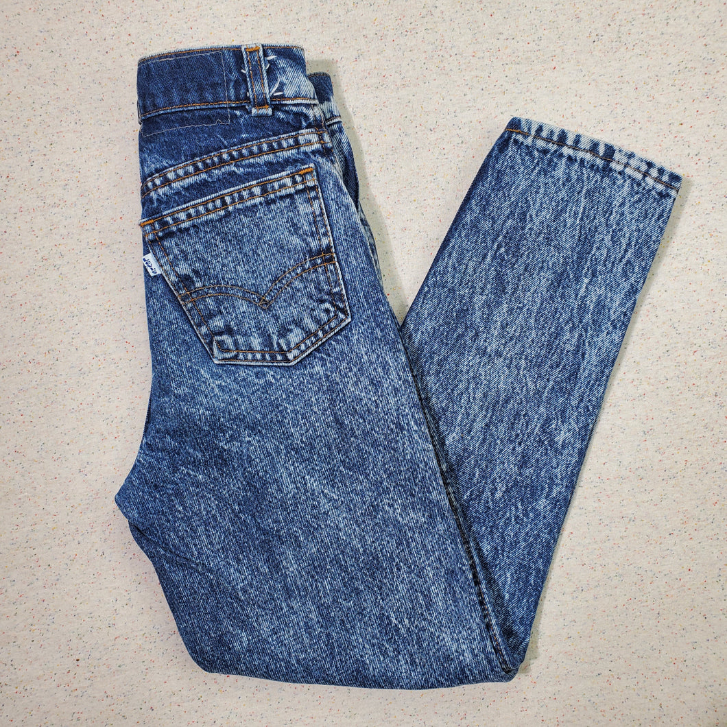 Vintage Levi's Acid Wash Tapered Leg Jeans kids 10 SLIM