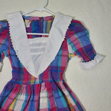 Load image into Gallery viewer, Vintage Plaid Dress kids 6/8
