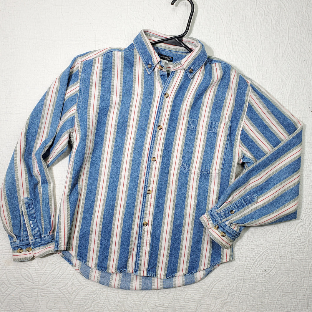 Vintage Striped Denim Shirt kids 12/14