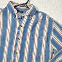 Load image into Gallery viewer, Vintage Striped Denim Shirt kids 12/14
