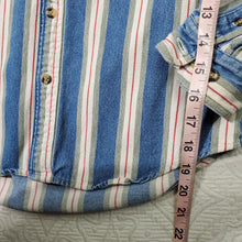 Load image into Gallery viewer, Vintage Striped Denim Shirt kids 12/14
