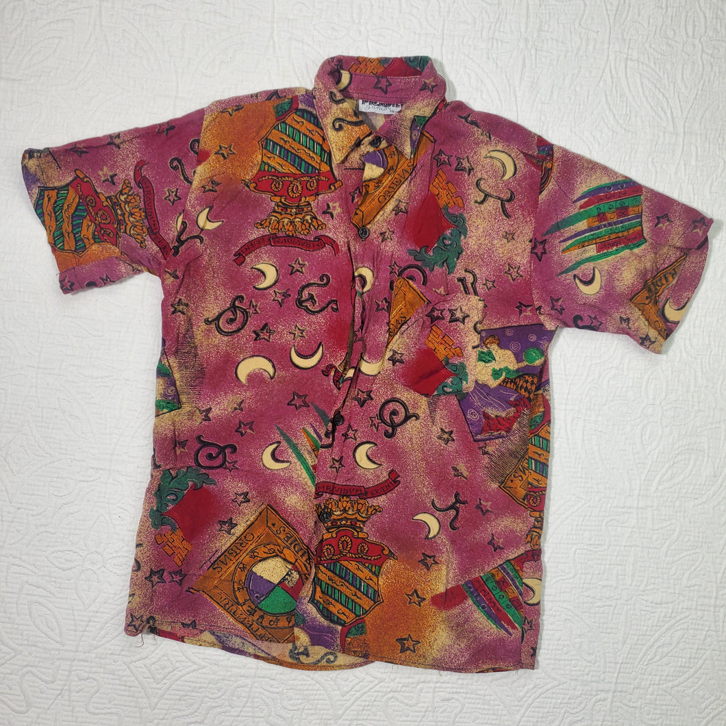 Vintage Buttonup Zodiac Shirt kids 10