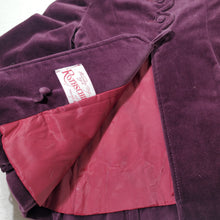 Load image into Gallery viewer, Vintage Plum Velour Coat 2t
