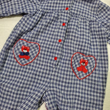 Load image into Gallery viewer, Older Plaid Bear Hooded Bodysuit 6-9 months
