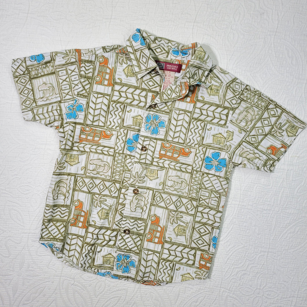Older Travel Pattern Shirt 4t/5t